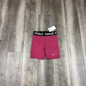 Nike Pro Kids Dusty Pink Spandex Shorts